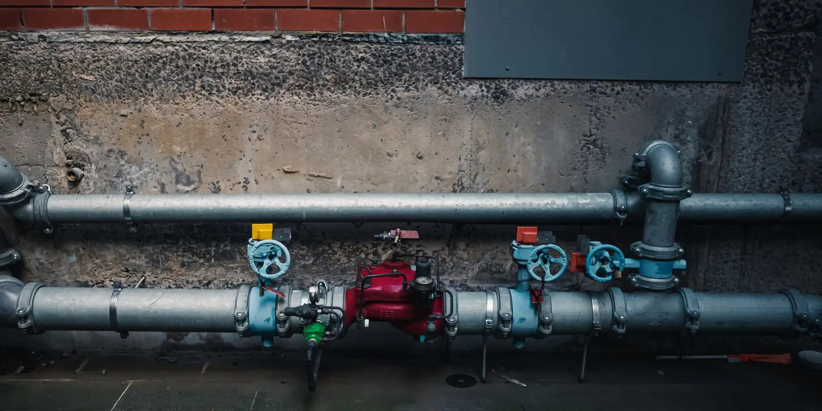 Commercial plumbing in Miami: building supply piping with valves